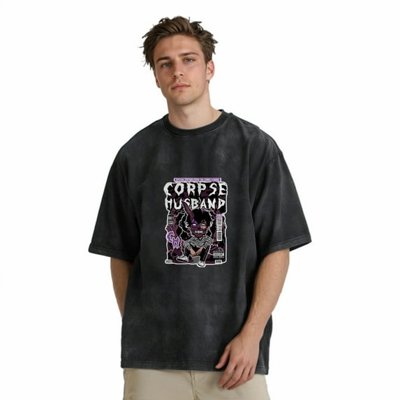 Corpse husband Unisex Retro Summer Street Fashion Short Sleeved T - Shirt