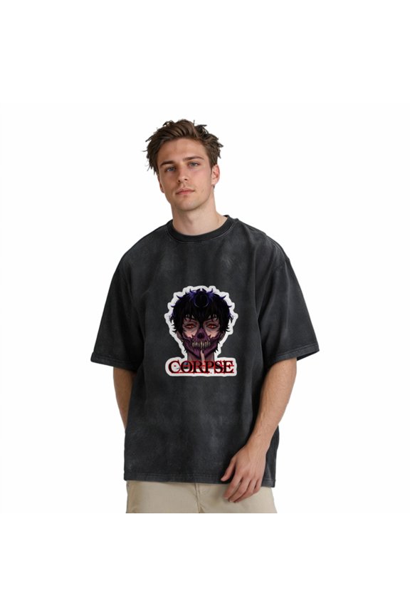 Corpse husband Unisex Retro Summer Street Fashion Short Sleeved T - Shirt