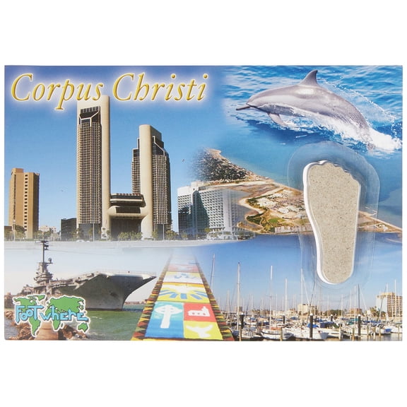 Corpus Chrisiti FootWhere Postcard. 3 Pieces. Made in USA