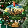 thumbnail image 1 of Corpus Christi Texas Christmas Ornament, Ceramic/Acrylic - Corpus Christi Texas Travel Souvenir, Festive Tree Ornament, Trip Keepsake 2025, Traveler Gift, 2025 Collector’s Piece, 1 of 5