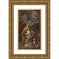 thumbnail image 1 of Corrado Giaquinto 10x14 Gold Ornate Wood Frame and Double Matted Museum Art Print Titled - Bishop Saint in Prayer, 1 of 4