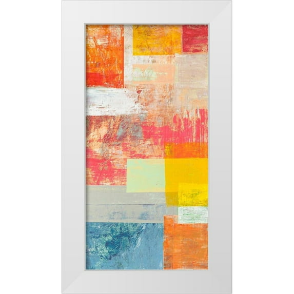 Corrado, Italo 11x18 White Modern Wood Framed Museum Art Print Titled - Festa dEstate I