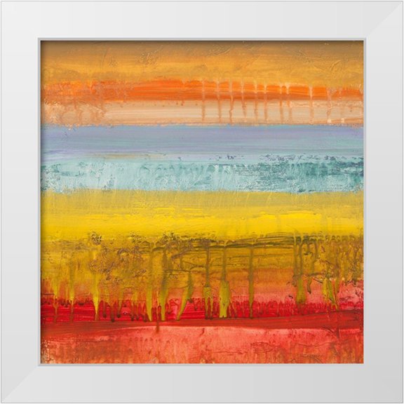 Corrado, Italo 12x12 White Modern Wood Framed Museum Art Print Titled - Geo II