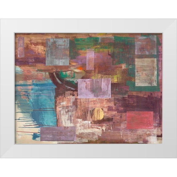 Corrado, Italo 14x12 White Modern Wood Framed Museum Art Print Titled - Kaleidos