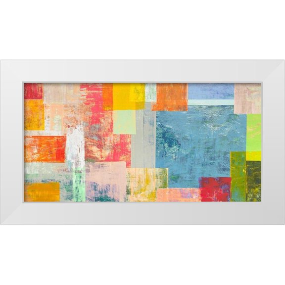 Corrado, Italo 14x9 White Modern Wood Framed Museum Art Print Titled - Kaleidos I
