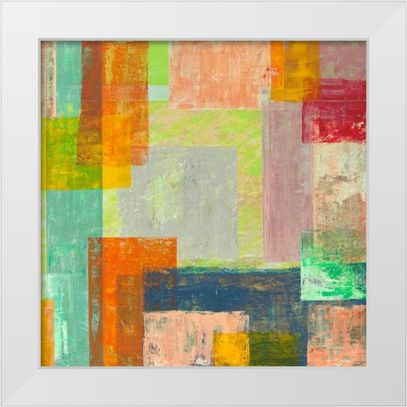 Corrado, Italo 15x15 White Modern Wood Framed Museum Art Print Titled - Luce dAgosto