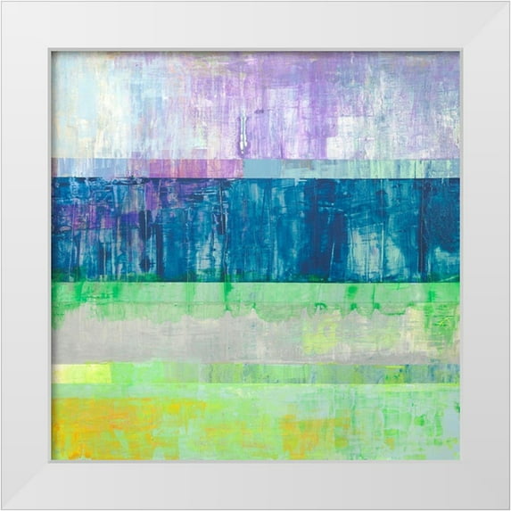 Corrado, Italo 20x20 White Modern Wood Framed Museum Art Print Titled - Orizzonti di luce