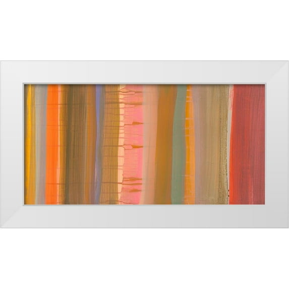 Corrado, Italo 24x14 White Modern Wood Framed Museum Art Print Titled - Alba desertica
