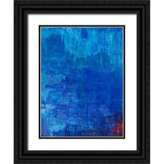 Corrado, Italo 25x32 Black Ornate Wood Framed with Double Matting Museum Art Print Titled - Cieli immensi