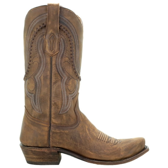 Corral Boots Mens A3479 Embroidery Snip Toe Cowboy Casual Mid Calf Boots