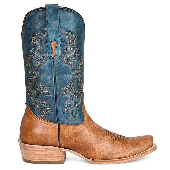Corral Boots Mens Embroidered Horseman Snip Toe Cowboy  Mid Calf Boots
