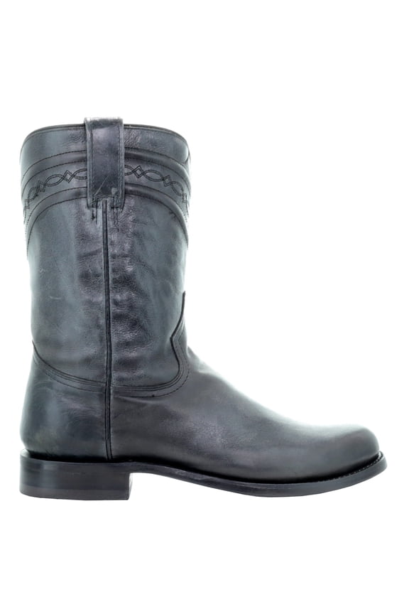Mens Round Toe Cowboy  Mid Calf Boots