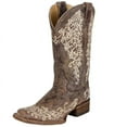 thumbnail image 1 of Corral Boots Womens A2663  Crater w/ Bone Embroidery-11in Top 7 B(M) US Brown, 1 of 5