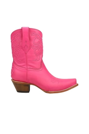 Womens Embroidered Snip Toe Cowboy Ankle Boots