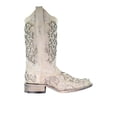 thumbnail image 1 of Corral Boots Womens Glitter Studded Tooled Inlay Square Toe Cowboy  Mid Cal, 1 of 5
