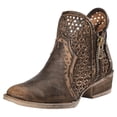 thumbnail image 1 of Corral Boots Womens Hand Cut Round Toe Cowboy  Ankle Boots, 1 of 11