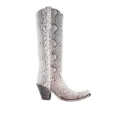Corral Boots Womens Python Snip Toe Cowboy Tall Dress Boots