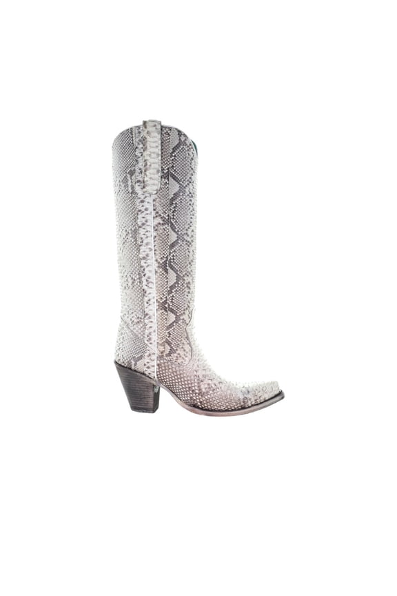 Womens Python Snip Toe Cowboy Tall Dress Boots