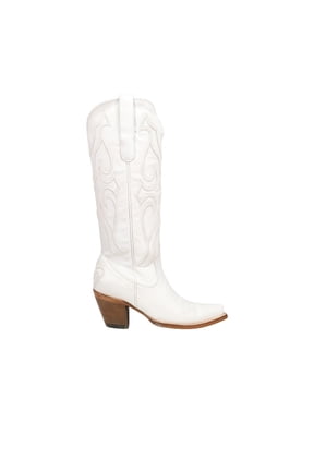 Womens Stitch Pattern Embroidered Snip Toe Zippered Cowboy  Mi