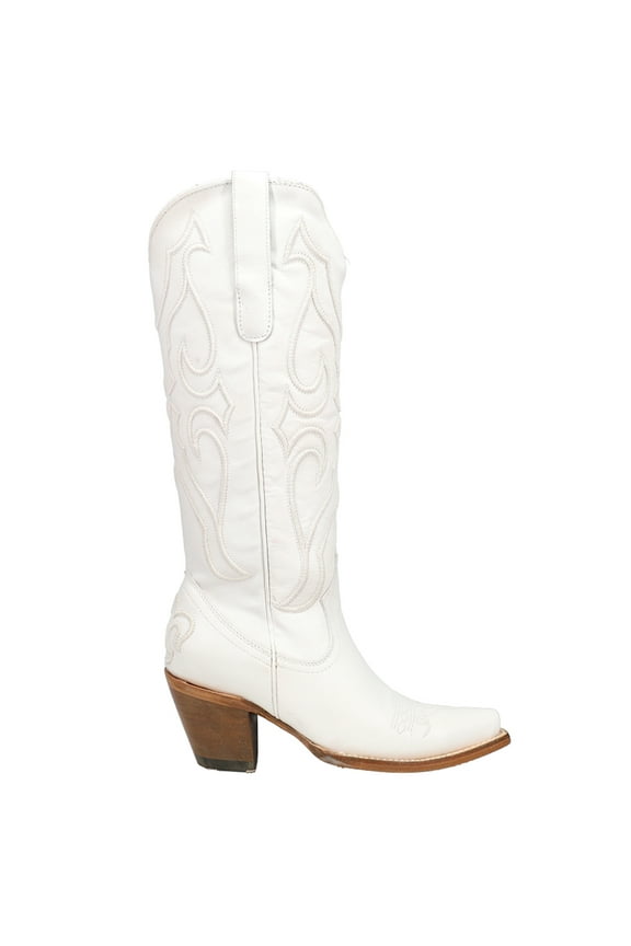 Womens Stitch Pattern Embroidered Snip Toe Cowboy Mid Calf Bo