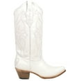 thumbnail image 1 of Corral Boots Womens White Embroidered Snip Toe Cowboy  Mid Calf Boots, 1 of 5
