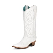 CORRAL Womens White Embroidery Boots, Size: 09, Width: M (Z5046-M-09)