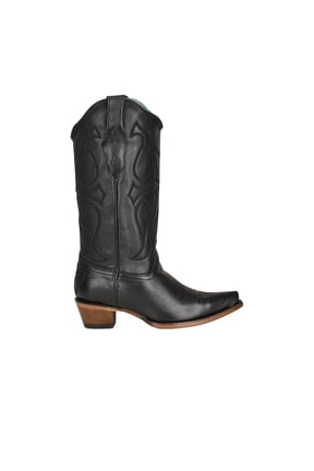 Womens Stitch Embroidered Snip Toe Cowboy Mid Calf Boots