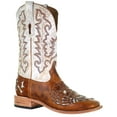 thumbnail image 1 of Corral Men's Bone Inlay Western Boot Broad Square Toe Brown 11 1/2 D(M) US, 1 of 1