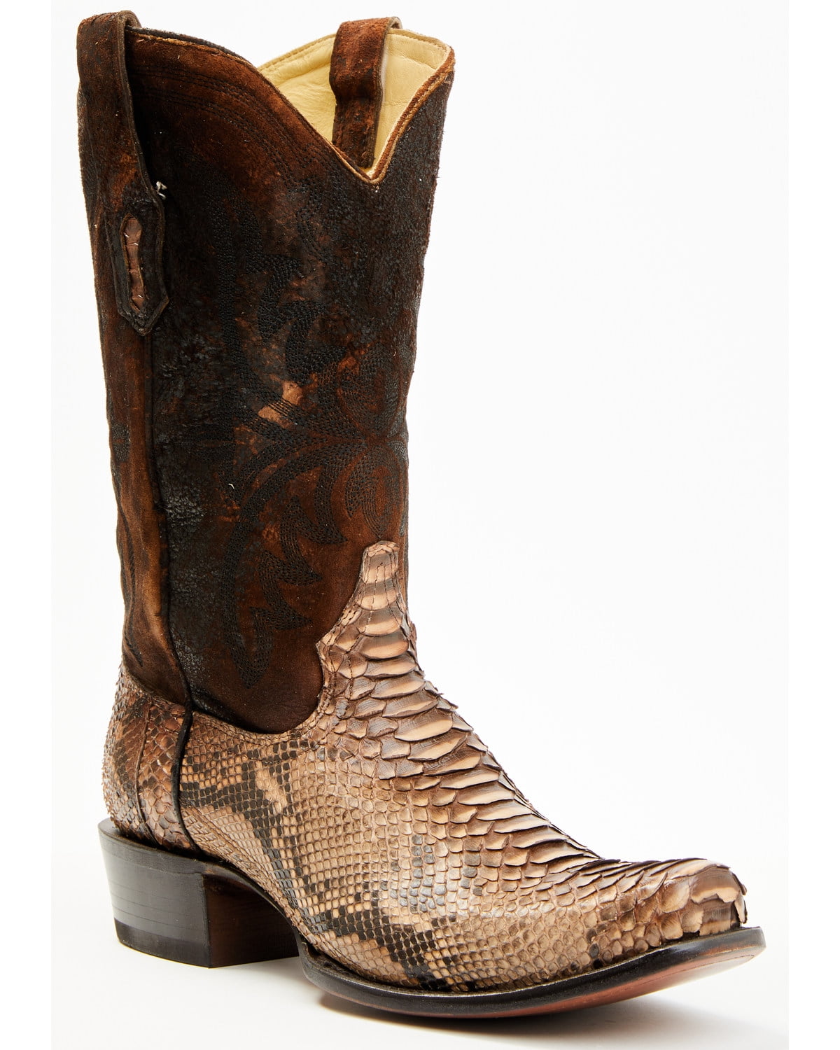 Corral Men s Brown Python Narrow Square Toe Western Boots A4550 Walmart