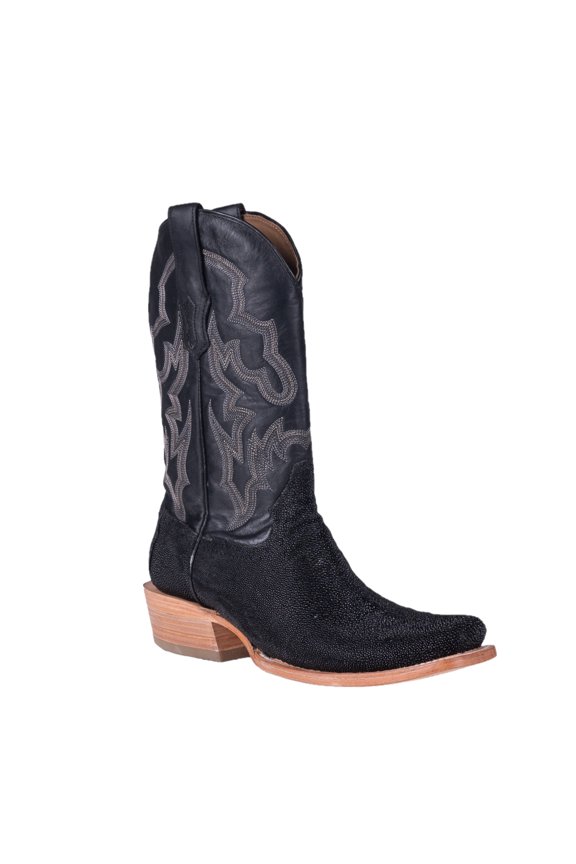 Corral Western Boots Mens Stingray Embroidery Snip 10.5 D Black A4423