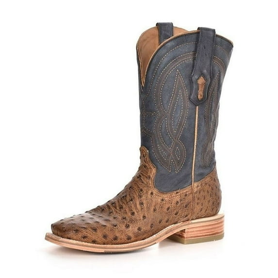 Corral Western Boots Mens 11 1/2" Ostrich Embroidery Orix A4052