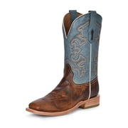 Corral Western Boots Mens 12 Leather Embroidery Honey Blue A4262