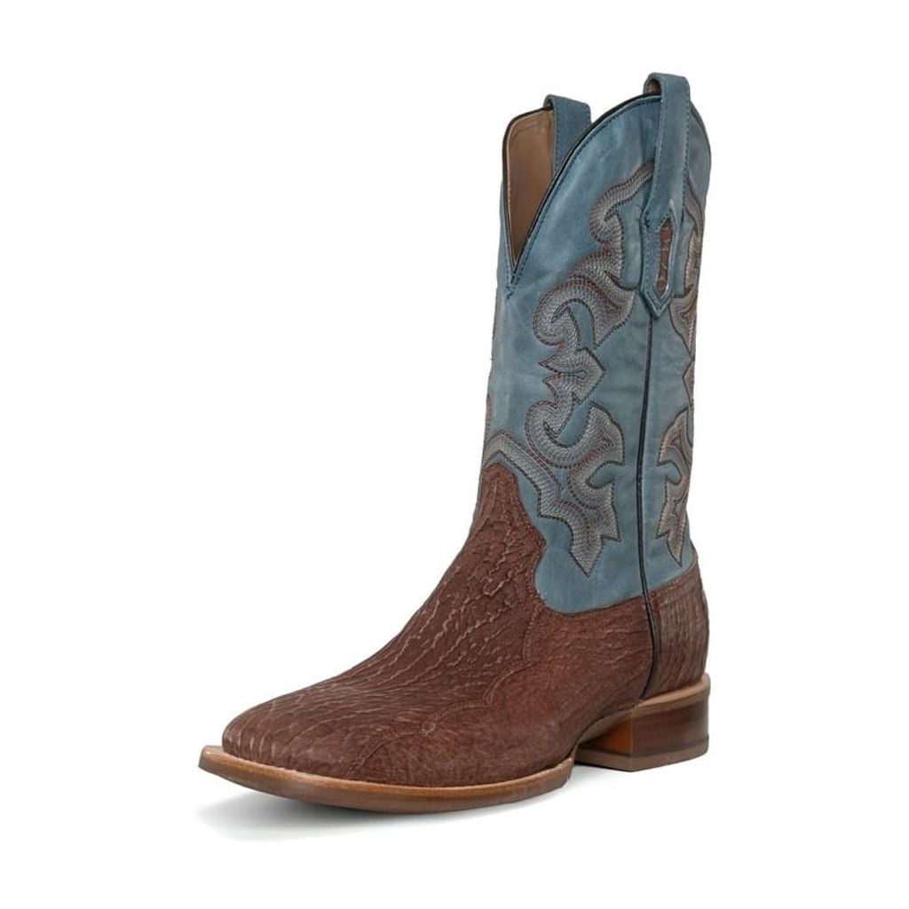 Corral Western Boots Mens Shark Embroidery Wide Square Toe Honey A4421 ...