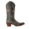 thumbnail image 1 of CORRAL Women's Black Crackle/Bone Embroidery Boots, Size: 9, Width: M (L5048-LD-M-9), 1 of 5