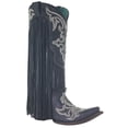 thumbnail image 1 of Corral Women's Embroidered And Studded Fringe Top Western Boot Snip Toe Black 7 M  US, 1 of 1