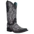 thumbnail image 1 of Corral Women's Embroidered Western Boot Square Toe Black 7 M  US, 1 of 1