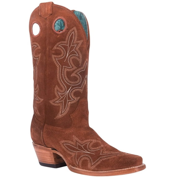 Corral Women's Shedron Suede Western Boot Square Toe - A4477 8 1/2 M  US