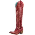 thumbnail image 1 of Corral Womens Women`s  Distressed  Embroide 20In Top Boot 8 M Red, 1 of 5