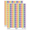 thumbnail image 1 of Corrected By Student Nerdy Owl Teacher Student School Sticker Set - Rainbow - Matte Finish - 1.25" Mini, 1 of 7