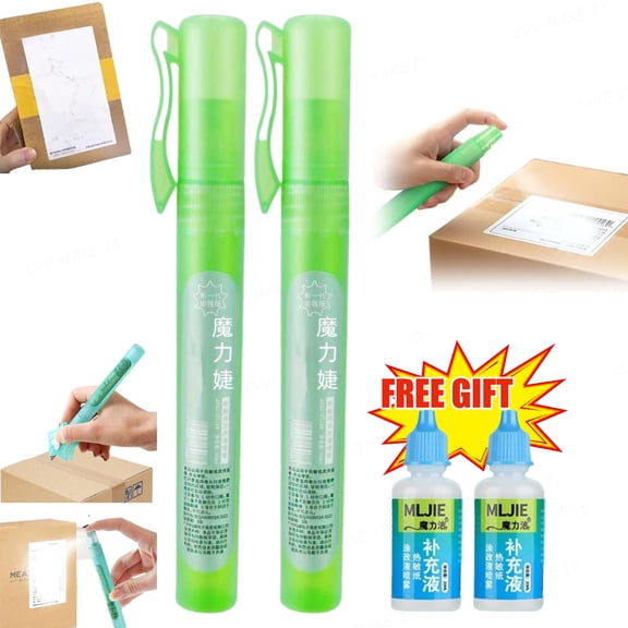 Correction Fluid for Thermal Paper Information Protection White Out Liquid Address Eraser Concealing Correction Sprayer(2PCS)