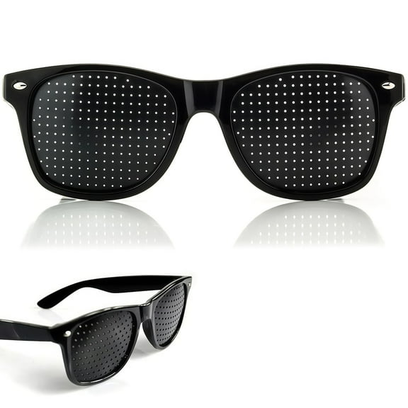TaplcvyCorrection Glasses,VisionCorrection Glasses, Pinhole Glasses Multi-Hole Eyesight Improver,Space-Saving Inhole Glasses for Vision Correction Glasses Pin Hole Glasses Anti-Fatigue Eye Protection