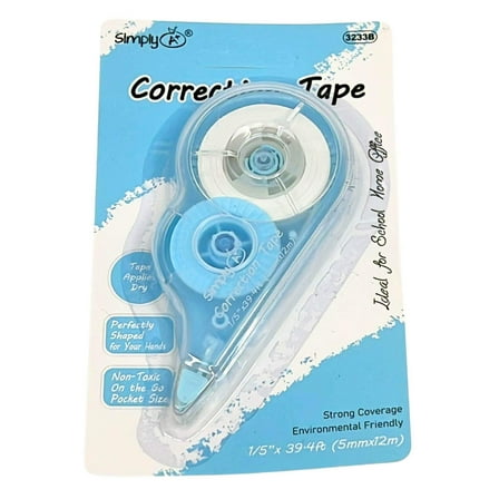 Correction Tape 1/5" x 39.4ft – White, Dry Application:1CT