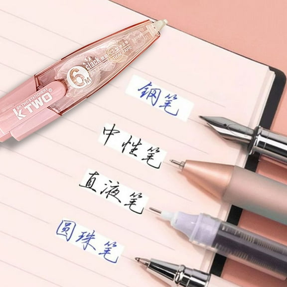 Correction Tape under $5! Xqxayjr Pen-Style Correction Tape, Refillable White Out Tape, Portable Correction Pen for Office, Press-Type Correction Tape Applicator
