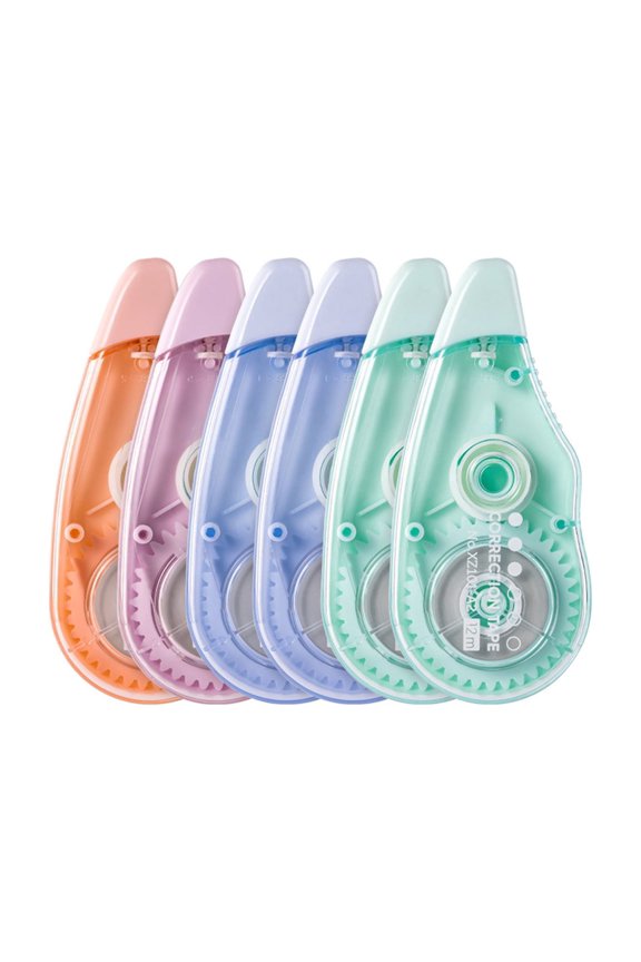 Correction Tape White 6-Count Make Instant Corrections With No Drying Time 236ft Portable Dispenser