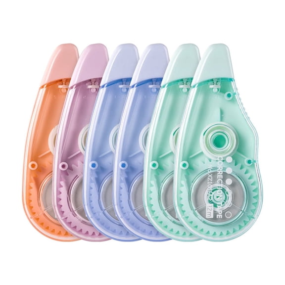Correction Tape White 6-Count Make Instant Corrections With No Drying Time 236ft Portable Dispenser