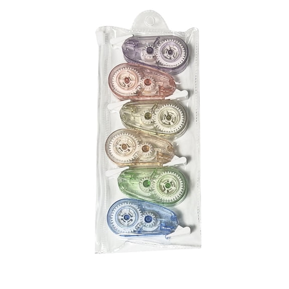 Correction Tape White 6 Count Make Instants Corrections With No Drying Time 79ft Portable Correction Tape With Storage Pouch