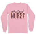 thumbnail image 1 of Correctional Nurse Leopard Print Long Sleeve Shirt Unisex X-Large Pink, 1 of 5