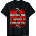 thumbnail image 1 of Correctional Nursing Badass Life Savior Prison Nurse T-Shirt, 1 of 4