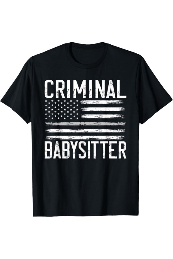 Correctional Officer Criminal Babysitter Thin Grey Line T-Shirt