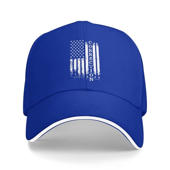 Correctional Officer Flag1 Unisex Sandwich Cap Classic Baseball Capunisex Adjustable Casquette Dad Hat